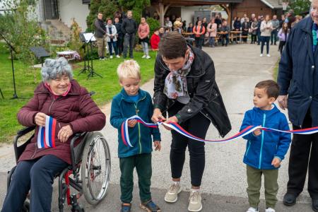 Otvoritev kanalizacije in vodovoda Vavpča vas Trata 12, foto Uroš Novina